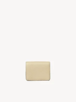 Portefeuilles Compacts-Chloé Petit Portefeuille Marcie Root Beige