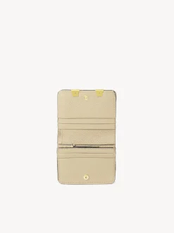 Portefeuilles Compacts-Chloé Petit Portefeuille Marcie Root Beige