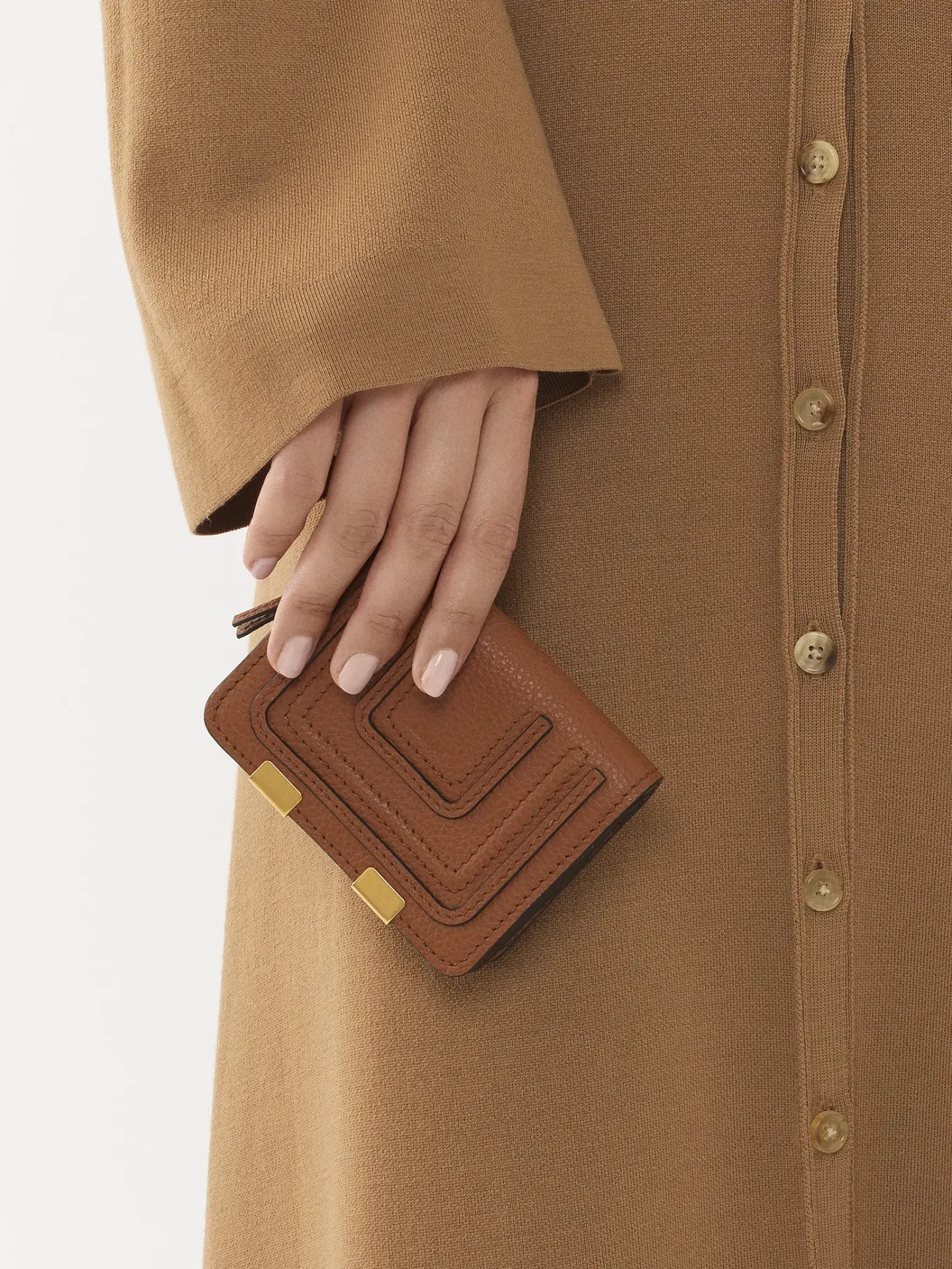 Portefeuilles Compacts-Chloé Petit Portefeuille Marcie Tan
