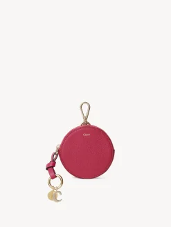 Porte-Monnaie-Chloé Petit Porte-Monnaie Rond Alphabet Fizzy Pink