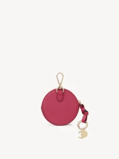 Porte-Monnaie-Chloé Petit Porte-Monnaie Rond Alphabet Fizzy Pink