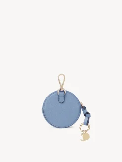 Porte-Monnaie-Chloé Petit Porte-Monnaie Rond Alphabet Shady Cobalt