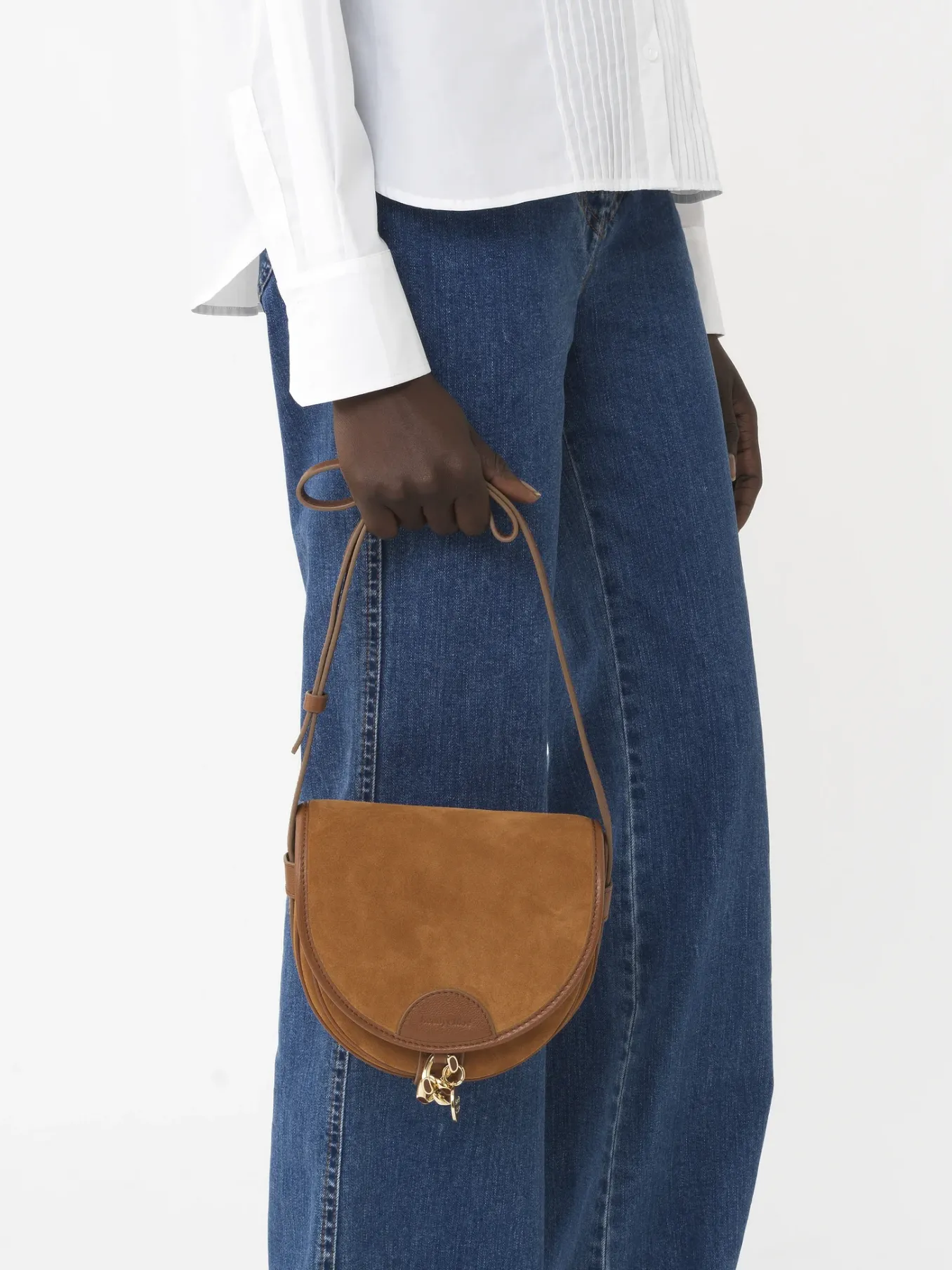 Sacs À Bandoulière-Chloé Petit Sac Bandoulière Mara Caramello