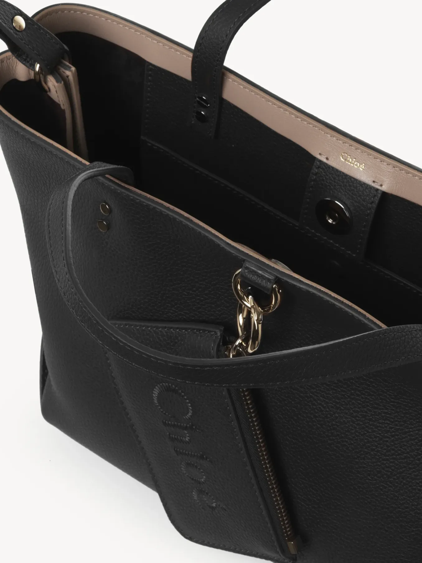 Sacs Cabas-Chloé Petit Sac Cabas Est-Ouest Chloe Sense Noir