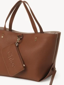 Sacs Cabas-Chloé Petit Sac Cabas Est-Ouest Chloe Sense Tan