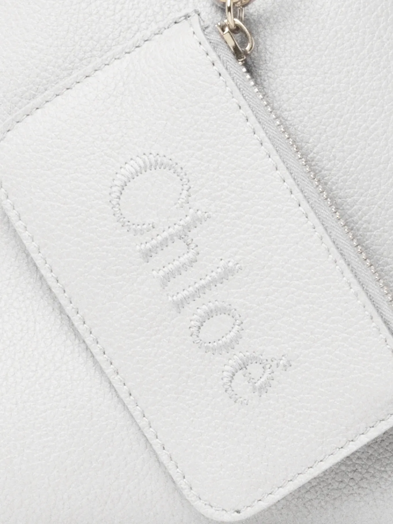 Sacs Cabas-Chloé Petit Sac Cabas Est-Ouest Chloe Sense Crystal White