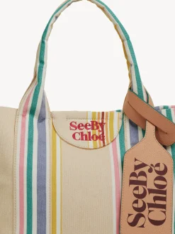 Sacs Cabas Et Paniers-Chloé Petit Sac Cabas Laetizia Smooth Tan