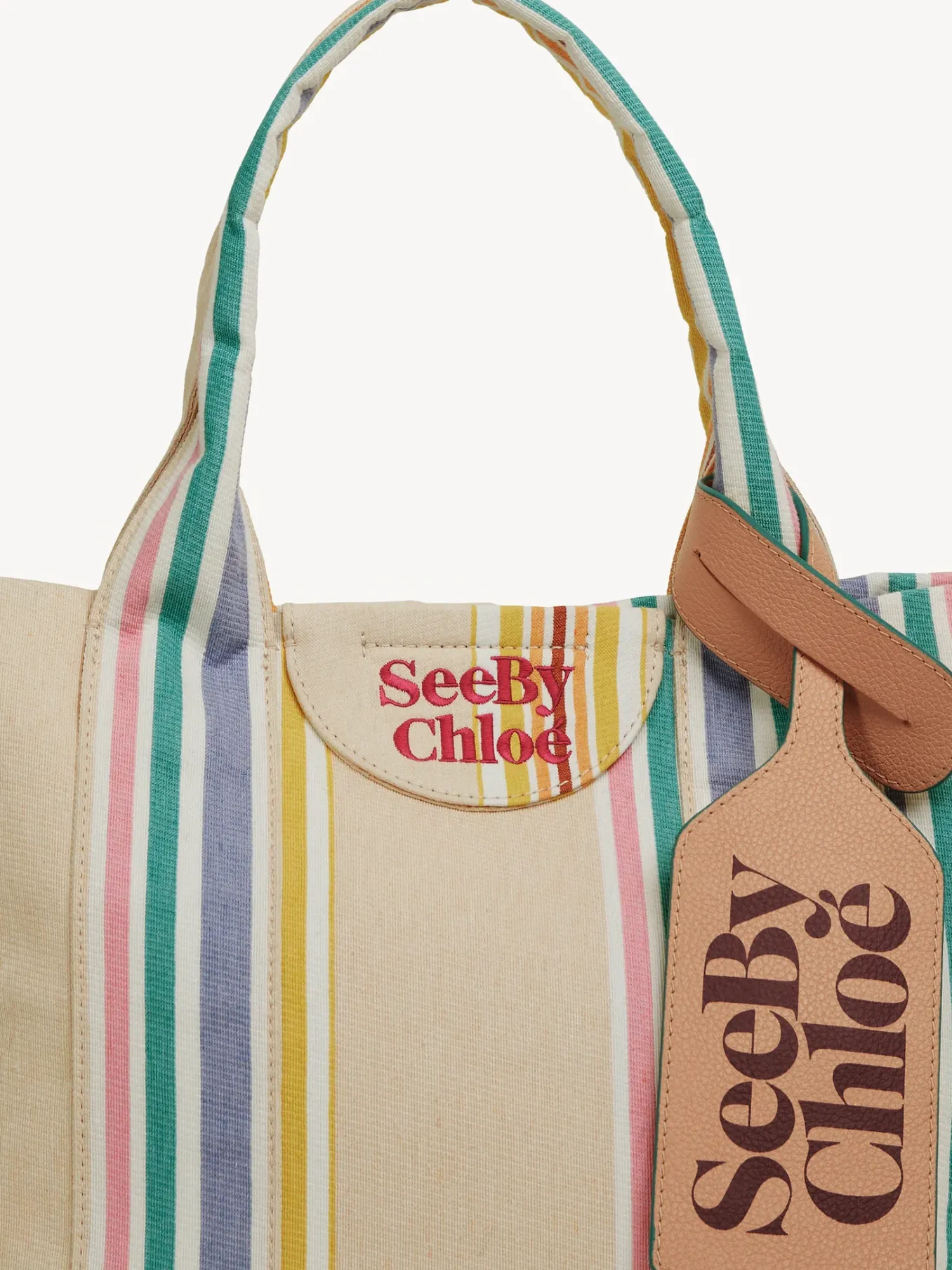 Sacs Cabas Et Paniers-Chloé Petit Sac Cabas Laetizia Smooth Tan