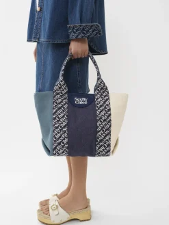 Sacs Cabas Et Paniers-Chloé Petit Sac Cabas Laetizia Royal Navy
