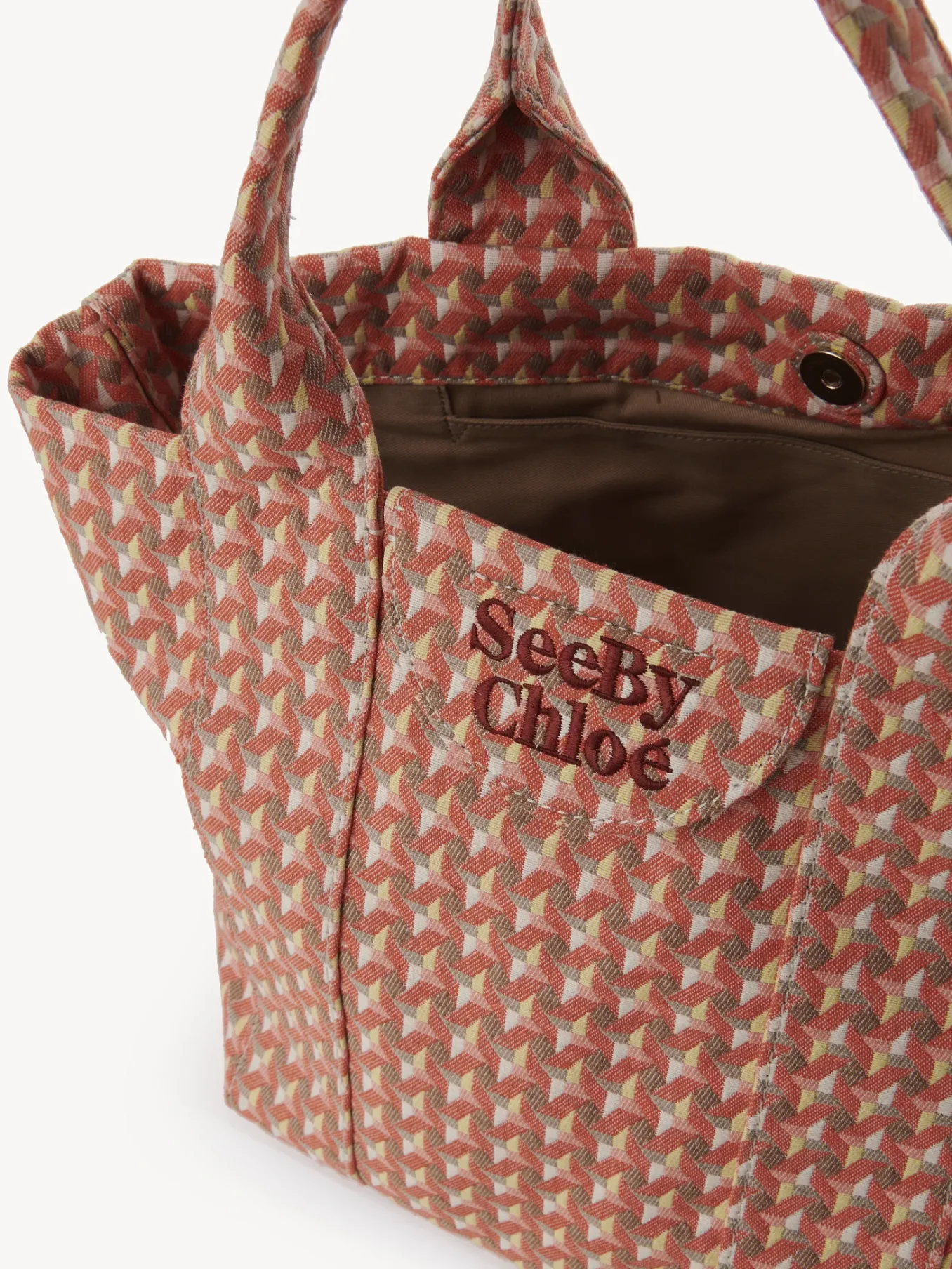 Sacs Cabas Et Paniers-Chloé Petit Sac Cabas Laetizia Happy Orange