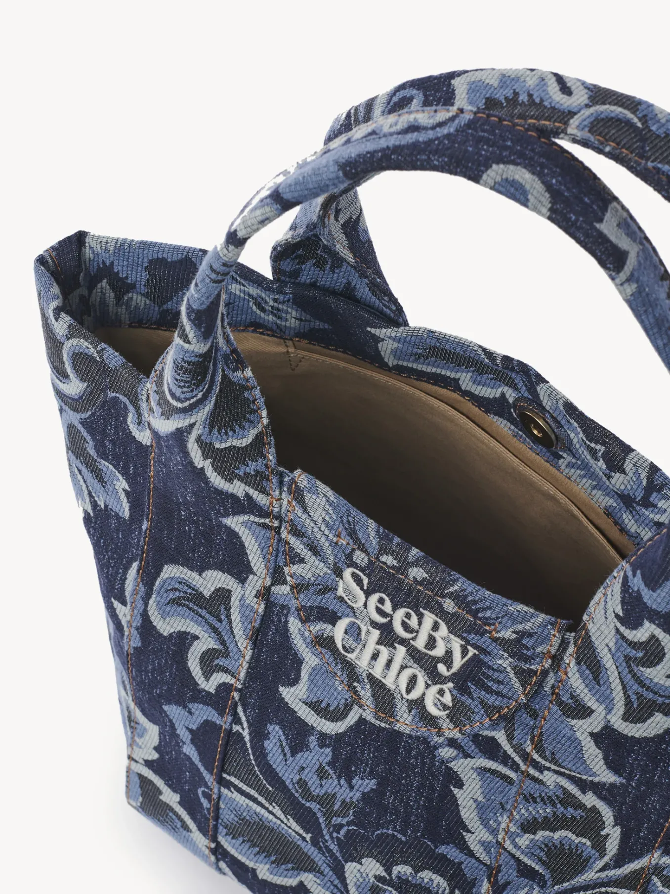 Sacs Cabas Et Paniers-Chloé Petit Sac Cabas Laetizia Denim