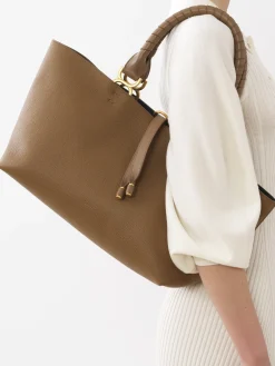 Sacs Cabas-Chloé Petit Sac Cabas Marcie Desert Beige