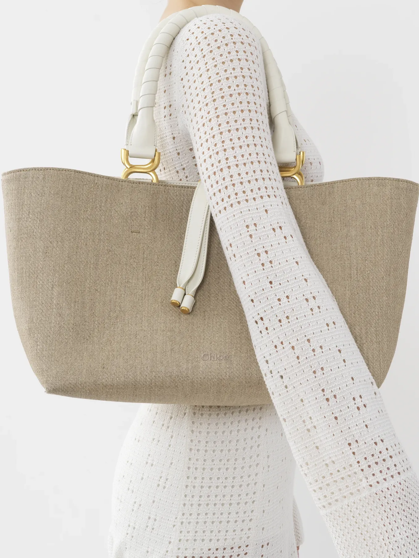 Sacs Cabas-Chloé Petit Sac Cabas Marcie Sand