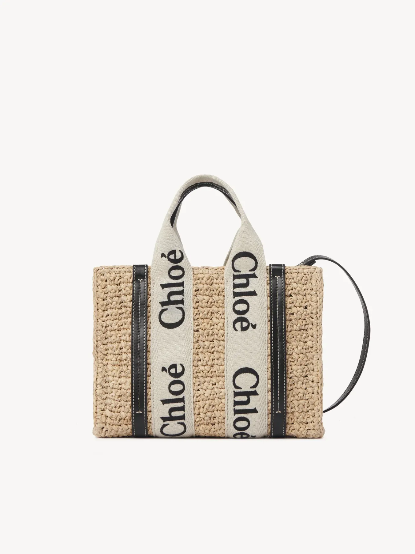 Sacs Cabas-Chloé Petit Sac Cabas Woody A Bandoulière Sand