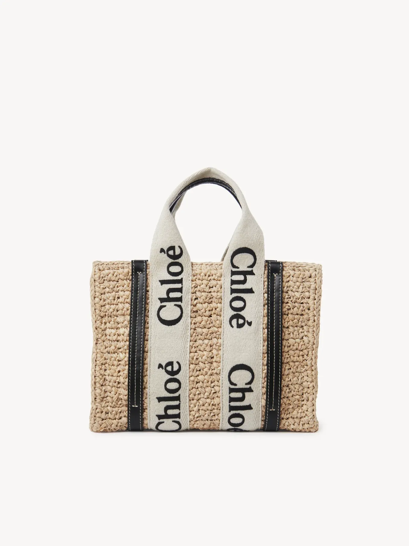 Sacs Cabas-Chloé Petit Sac Cabas Woody A Bandoulière Sand