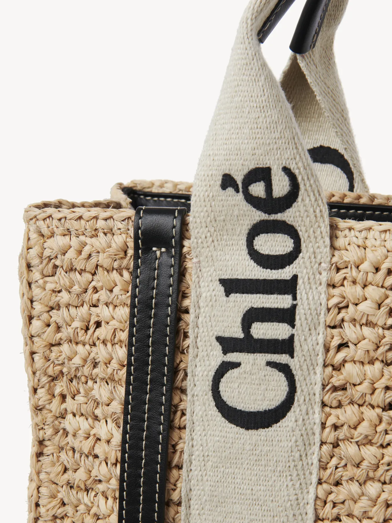 Sacs Cabas-Chloé Petit Sac Cabas Woody A Bandoulière Sand