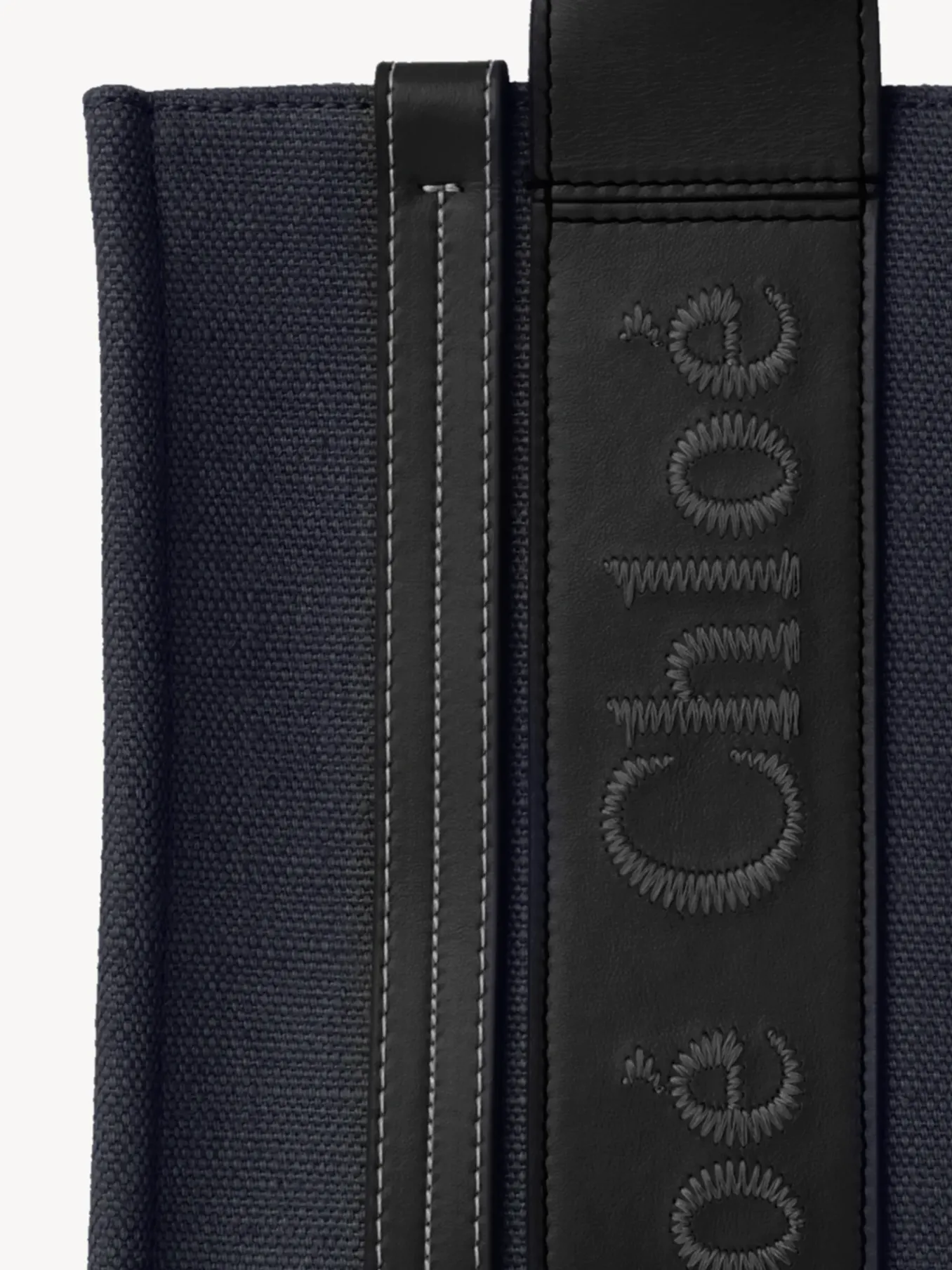 Sacs Cabas-Chloé Petit Sac Cabas Woody A Bandoulière Deep Denim