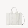 Sacs Cabas-Chloé Petit Sac Cabas Woody A Bandoulière Blanc