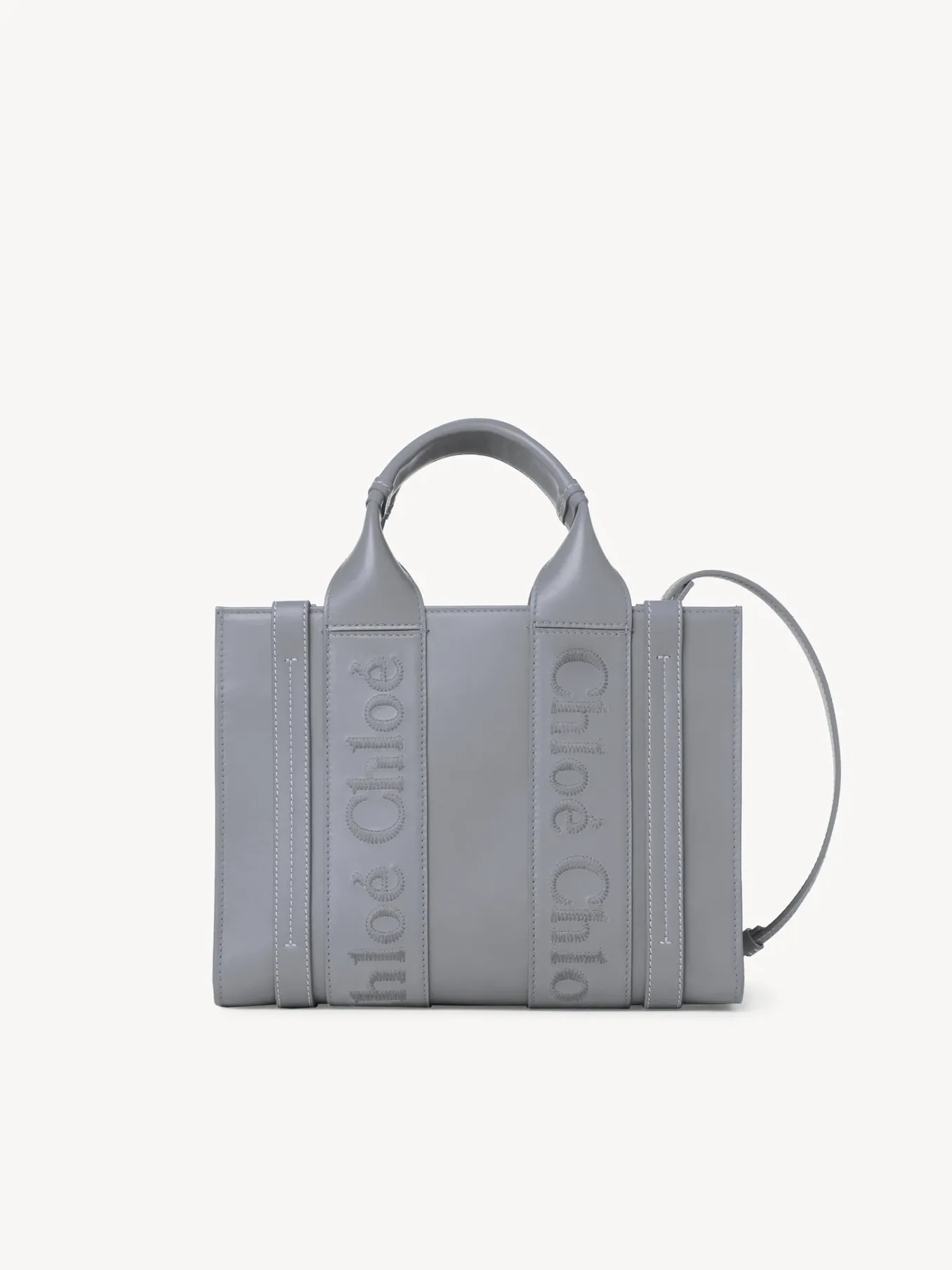 Sacs Cabas-Chloé Petit Sac Cabas Woody A Bandoulière Storm Blue