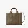 Sacs Cabas-Chloé Petit Sac Cabas Woody A Bandoulière Army Green