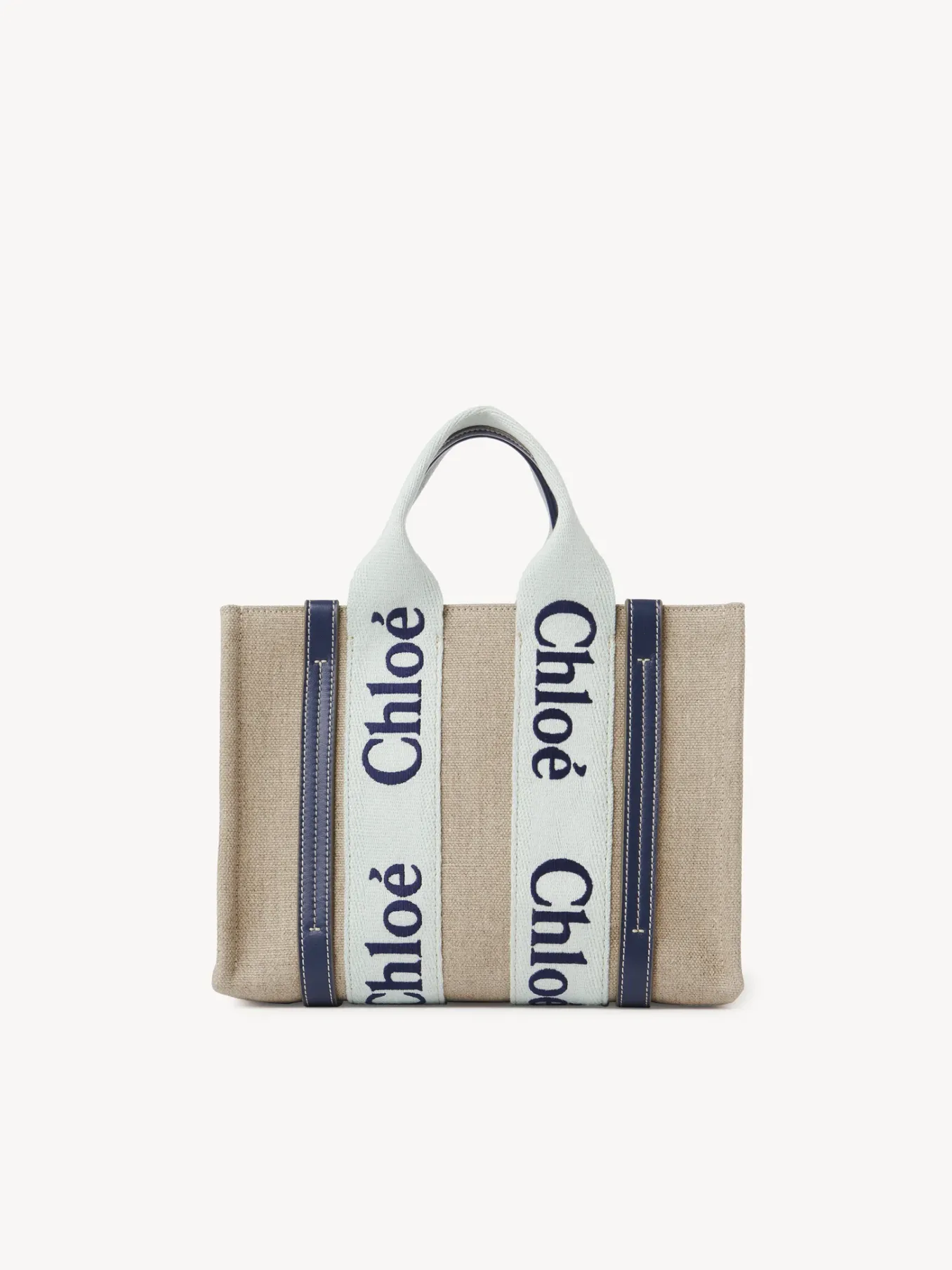 Sacs Cabas-Chloé Petit Sac Cabas Woody A Bandoulière Green - Blue 1