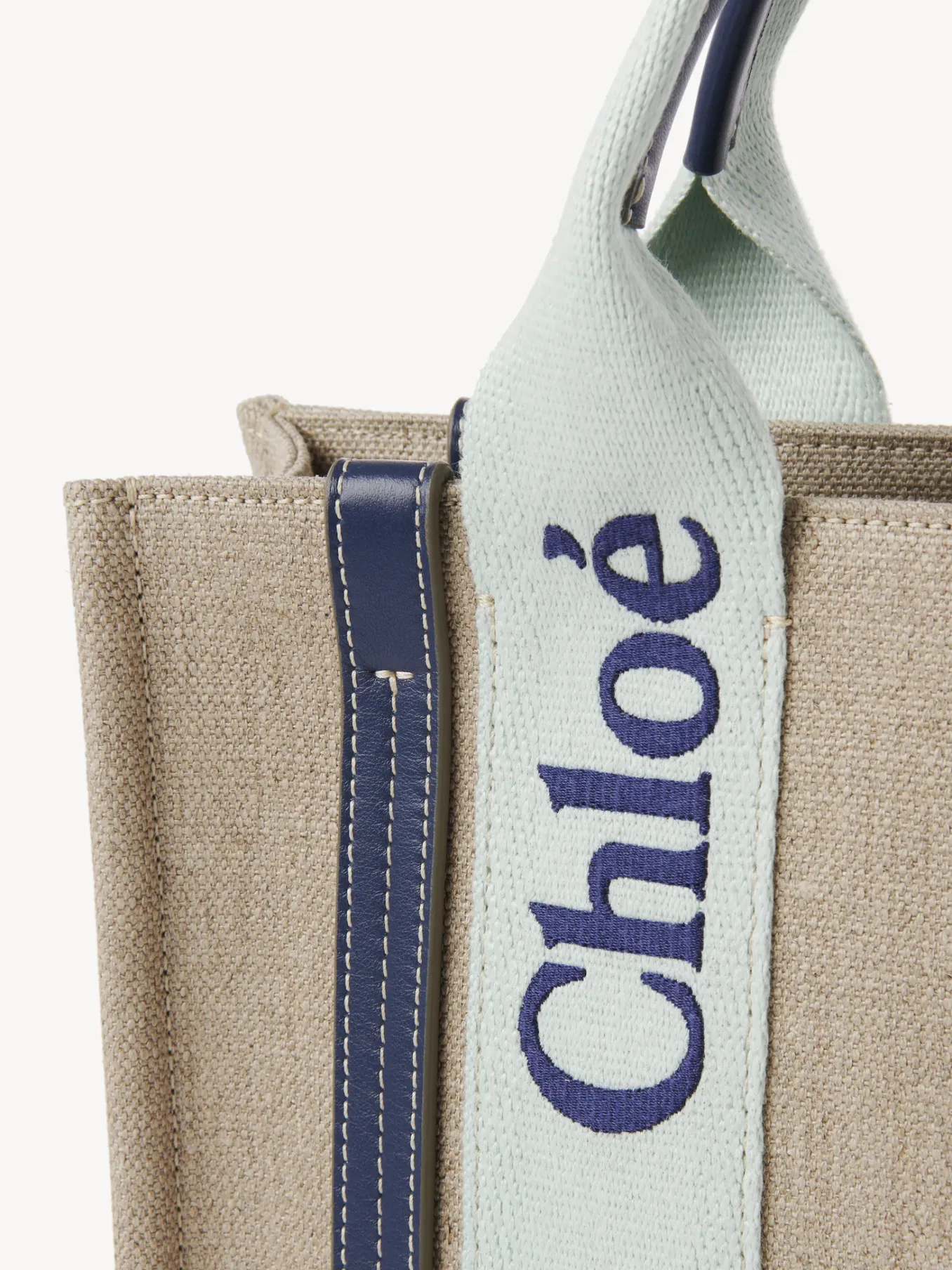 Sacs Cabas-Chloé Petit Sac Cabas Woody A Bandoulière Green - Blue 1