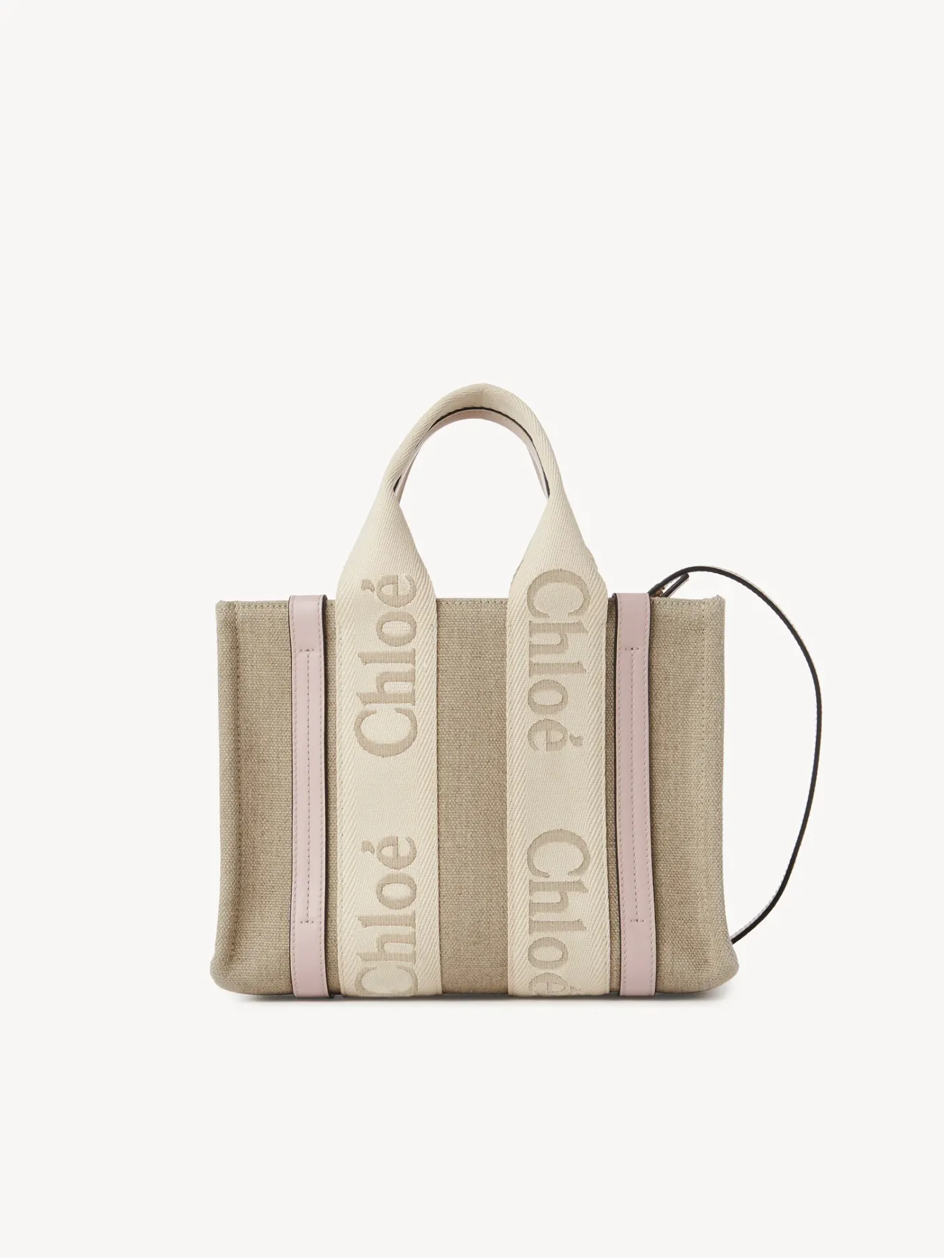 Sacs Cabas-Chloé Petit Sac Cabas Woody A Bandoulière Wild Grey