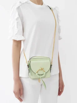 Sacs Porté Épaule-Chloé Petit Sac Camera Joan Pastel Green
