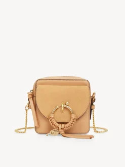Sacs Porté Épaule-Chloé Petit Sac Camera Joan Smooth Tan
