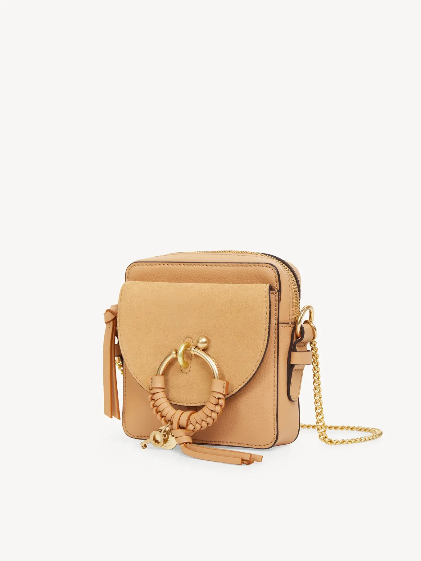 Sacs Porté Épaule-Chloé Petit Sac Camera Joan Smooth Tan