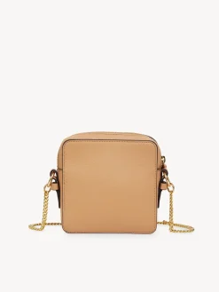 Sacs Porté Épaule-Chloé Petit Sac Camera Joan Smooth Tan