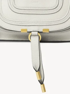 Sacs À Bandoulière-Chloé Petit Sac Double Porte Marcie Blanc