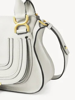 Sacs À Bandoulière-Chloé Petit Sac Double Porte Marcie Blanc