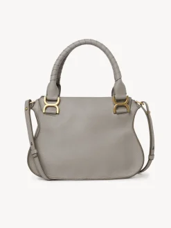 Sacs À Bandoulière-Chloé Petit Sac Double Porte Marcie Cashmere Grey