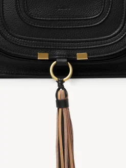 Sacs À Bandoulière-Chloé Petit Sac Double Porte Marcie Noir