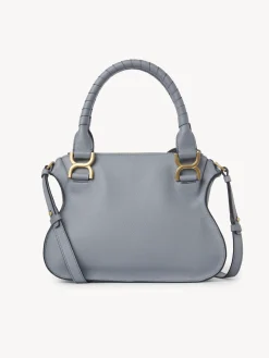 Sacs À Bandoulière-Chloé Petit Sac Double Porte Marcie Storm Blue
