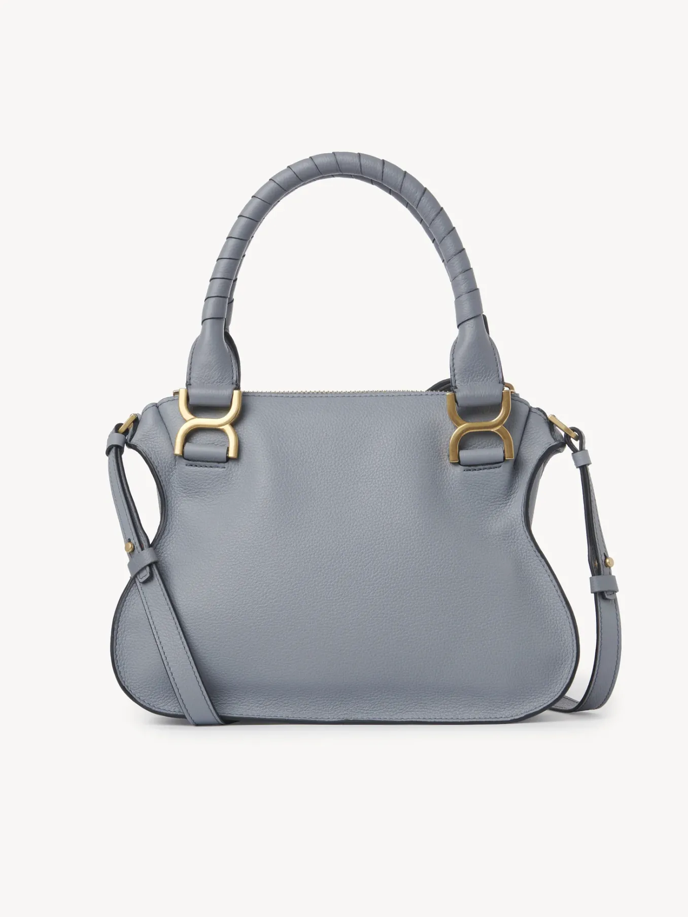 Sacs À Bandoulière-Chloé Petit Sac Double Porte Marcie Storm Blue