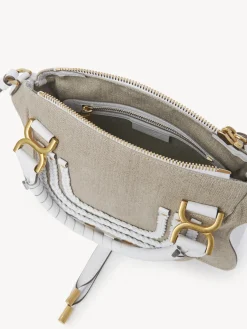 Sacs À Bandoulière-Chloé Petit Sac Double Porte Marcie Blanc