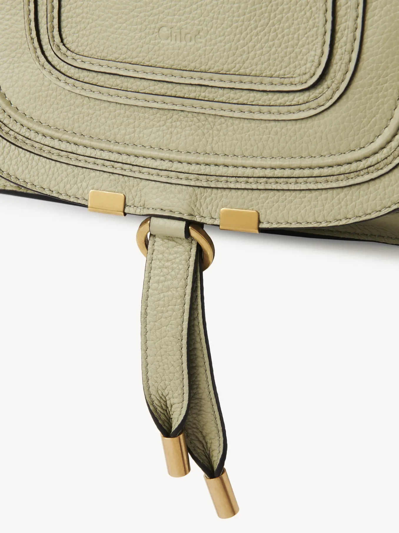 Sacs À Bandoulière-Chloé Petit Sac Double Porte Marcie Faded Green