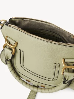 Sacs À Bandoulière-Chloé Petit Sac Double Porte Marcie Faded Green