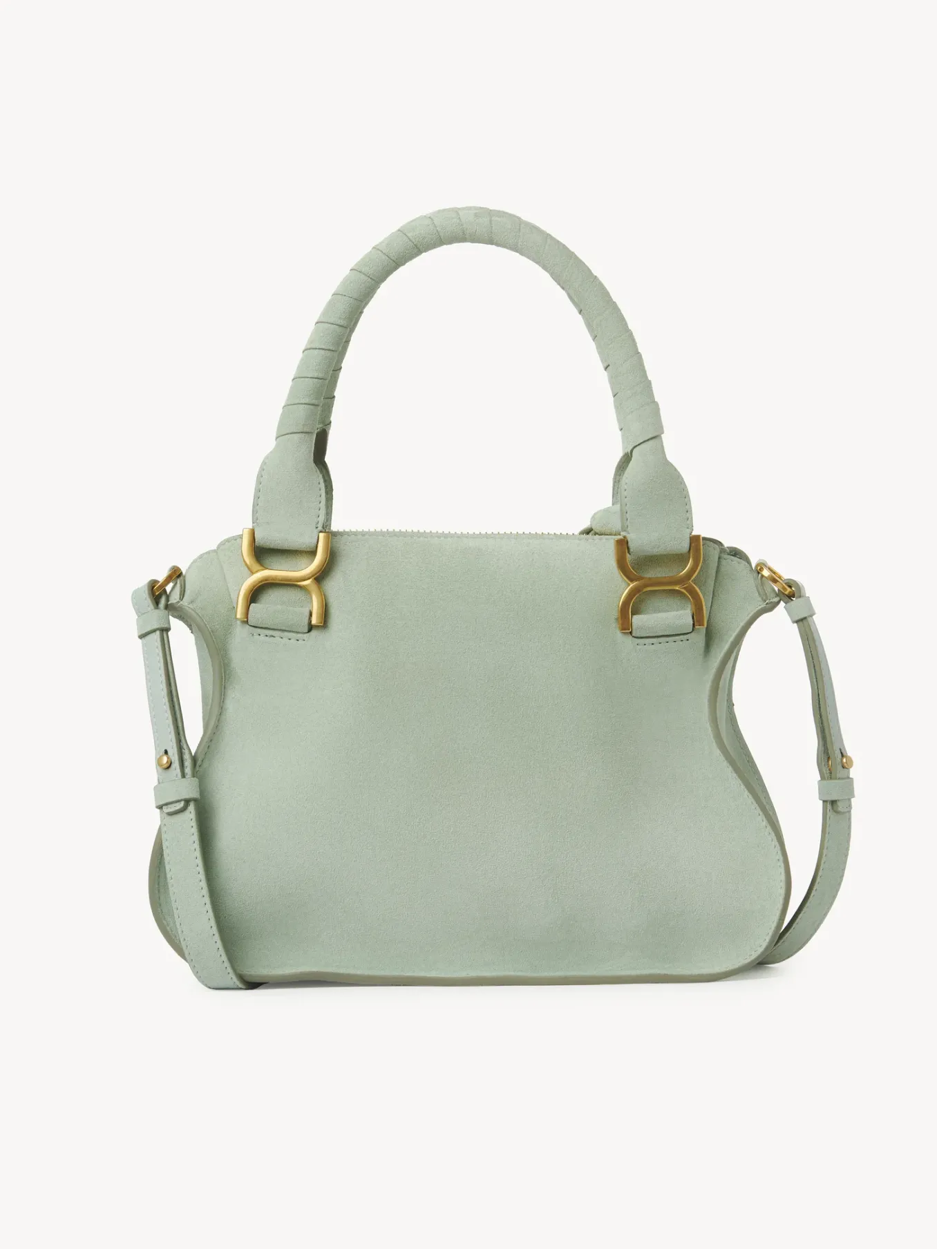 Sacs À Bandoulière-Chloé Petit Sac Double Porte Marcie Airy Green