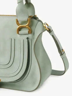 Sacs À Bandoulière-Chloé Petit Sac Double Porte Marcie Airy Green