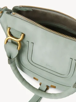 Sacs À Bandoulière-Chloé Petit Sac Double Porte Marcie Airy Green