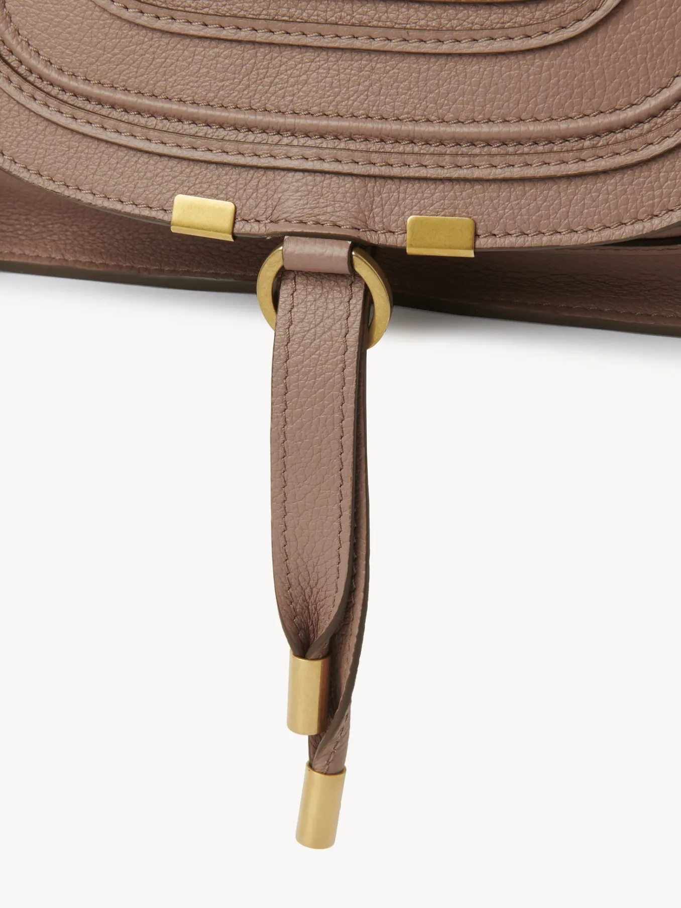 Sacs À Bandoulière-Chloé Petit Sac Double Porte Marcie Woodrose