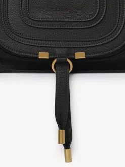 Sacs À Bandoulière-Chloé Petit Sac Double Porte Marcie Noir