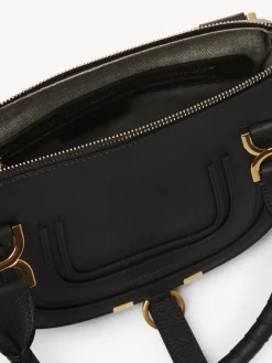 Sacs À Bandoulière-Chloé Petit Sac Double Porte Marcie Noir