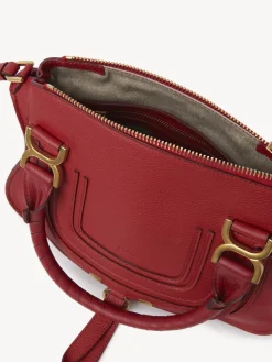 Sacs À Bandoulière-Chloé Petit Sac Double Porte Marcie Reddish Pink