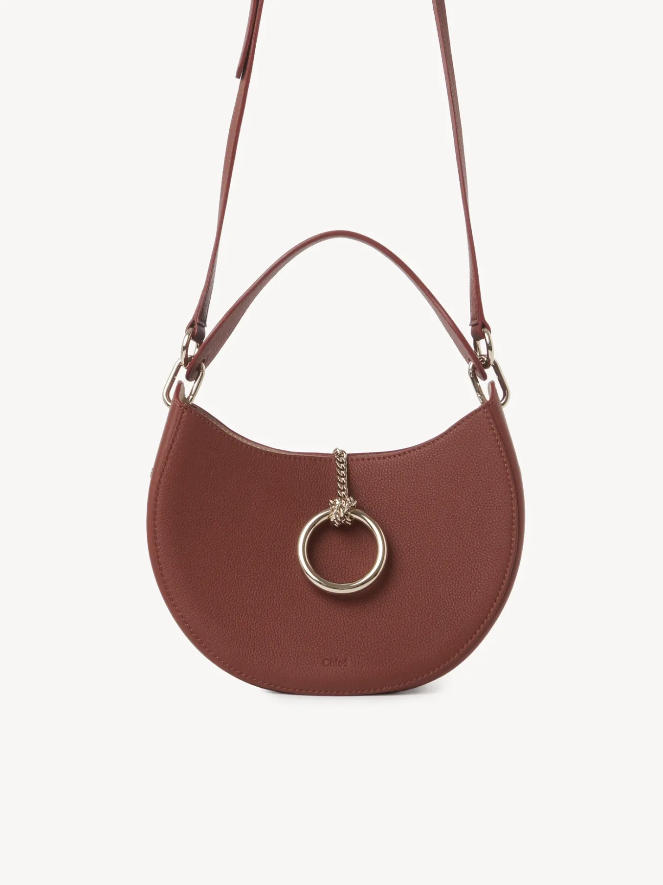 Sacs À Bandoulière-Chloé Petit Sac Hobo Arlene Sepia Brown