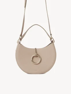 Sacs À Bandoulière-Chloé Petit Sac Hobo Arlene Nomad Beige
