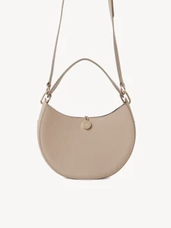 Sacs À Bandoulière-Chloé Petit Sac Hobo Arlene Nomad Beige